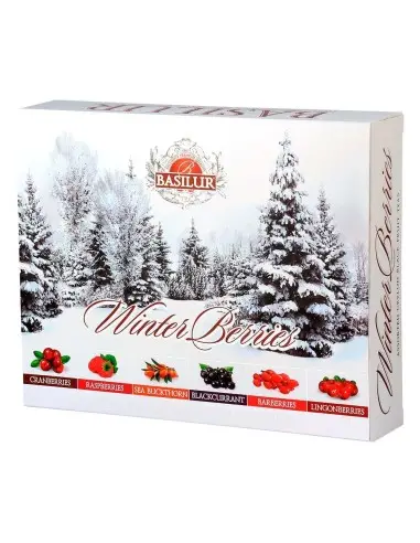 Winter Berries Basilur Surtido Té Negro Frutal 60 bolsas