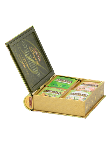 Caja Métalica Basilur Bouquet Collection Assorted Green Teas 32 bags